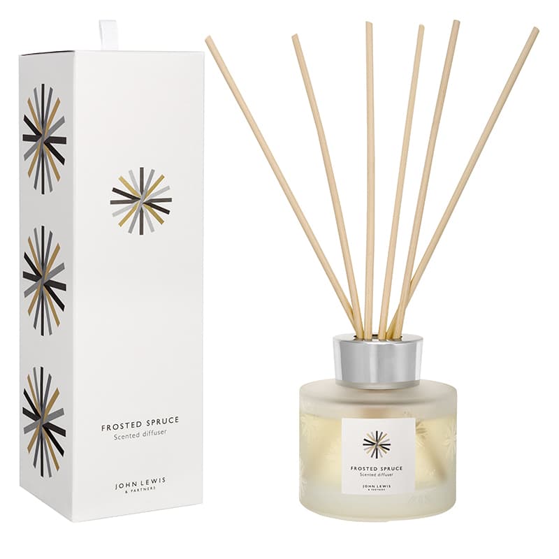 White and gold John Lewis room diffuser.